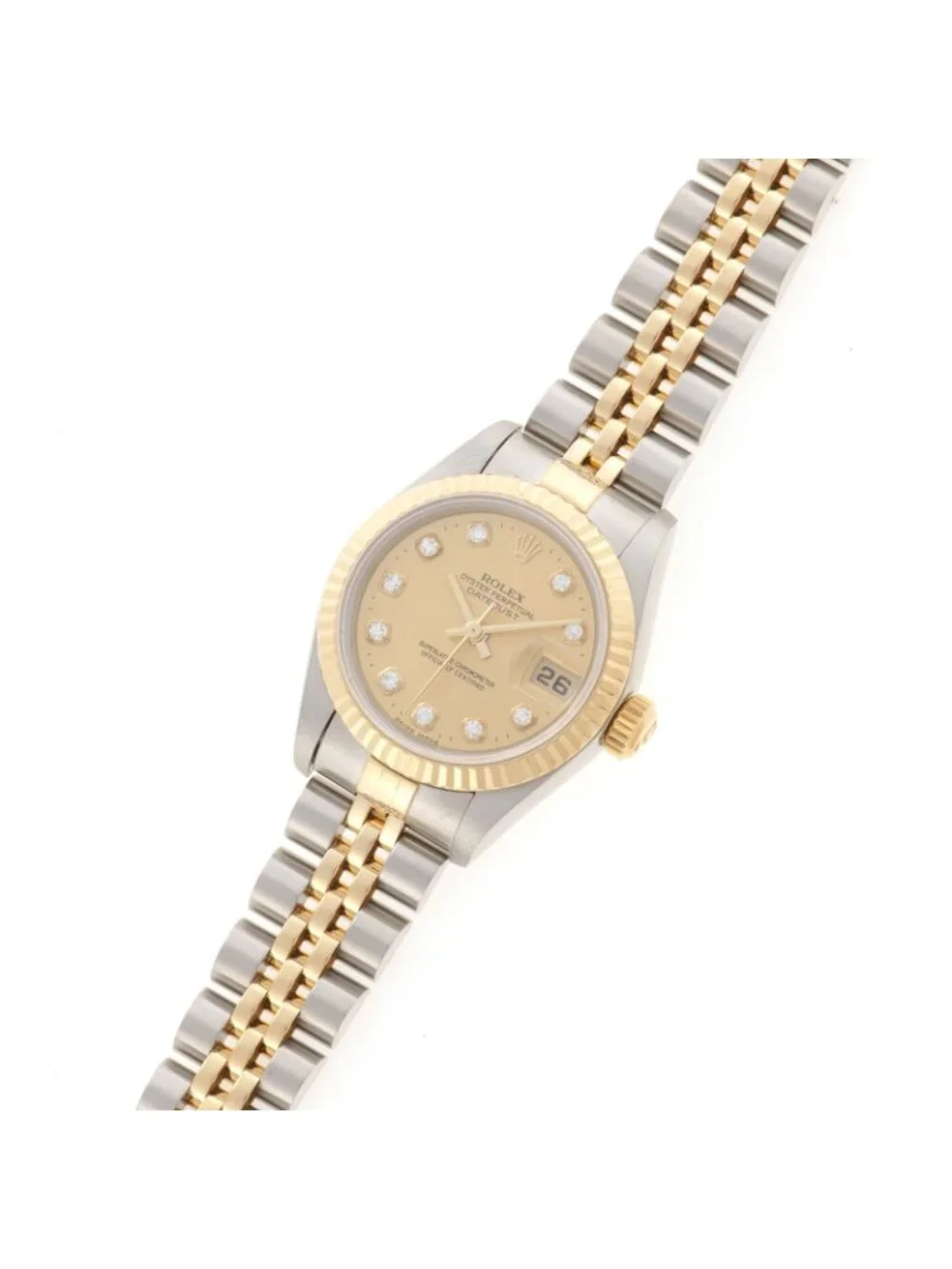 Rolex Datejust Diamond 18k Yellow Gold Stainless Steel Automatic